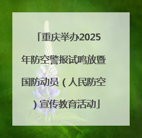 重庆举办2025年防空警报试鸣放暨国防动员（人民防空）宣传教育活动