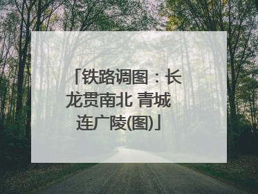 铁路调图：长龙贯南北 青城连广陵(图)
