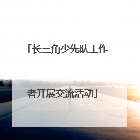长三角少先队工作者开展交流活动