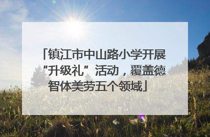 镇江市中山路小学开展“升级礼”活动，覆盖德智体美劳五个领域