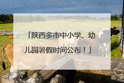 陕西多市中小学、幼儿园暑假时间公布！
