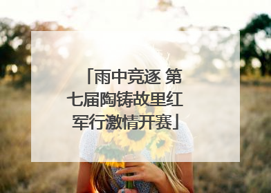 雨中竞逐 第七届陶铸故里红军行激情开赛