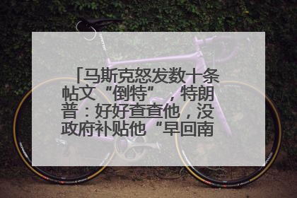 马斯克怒发数十条帖文“倒特”，特朗普：好好查查他，没政府补贴他“早回南非老家”了