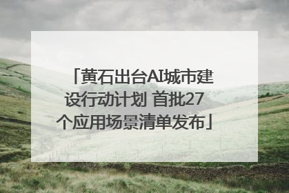 黄石出台AI城市建设行动计划 首批27个应用场景清单发布