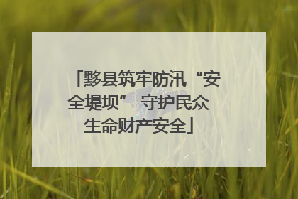 黟县筑牢防汛“安全堤坝” 守护民众生命财产安全