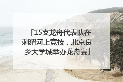 15支龙舟代表队在刺猬河上竞技，北京良乡大学城举办龙舟赛