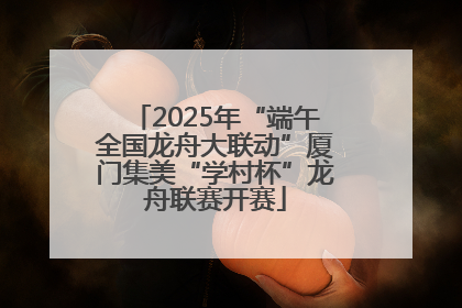 2025年“端午全国龙舟大联动”厦门集美“学村杯”龙舟联赛开赛