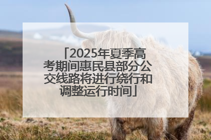 2025年夏季高考期间惠民县部分公交线路将进行绕行和调整运行时间