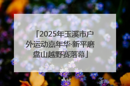 2025年玉溪市户外运动嘉年华·新平磨盘山越野赛落幕