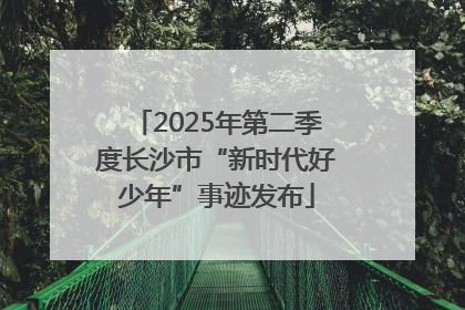 2025年第二季度长沙市“新时代好少年”事迹发布