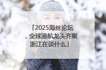 2025海丝论坛，全球港航龙头齐聚浙江在谈什么