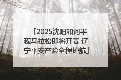 2025沈阳和河半程马拉松即将开赛 辽宁平安产险全程护航