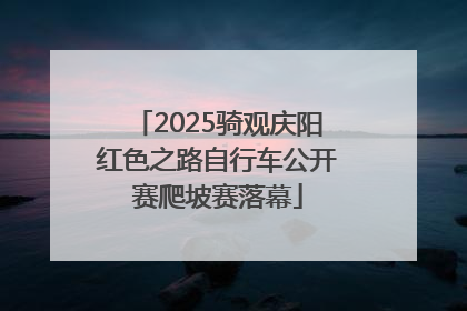 2025骑观庆阳红色之路自行车公开赛爬坡赛落幕