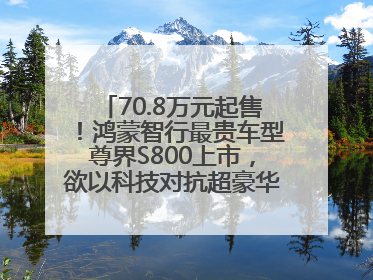 70.8万元起售！鸿蒙智行最贵车型尊界S800上市，欲以科技对抗超豪华品牌，余承东发布会未提及迈巴赫
