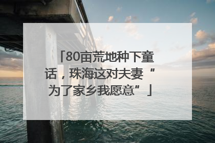 80亩荒地种下童话，珠海这对夫妻“为了家乡我愿意”